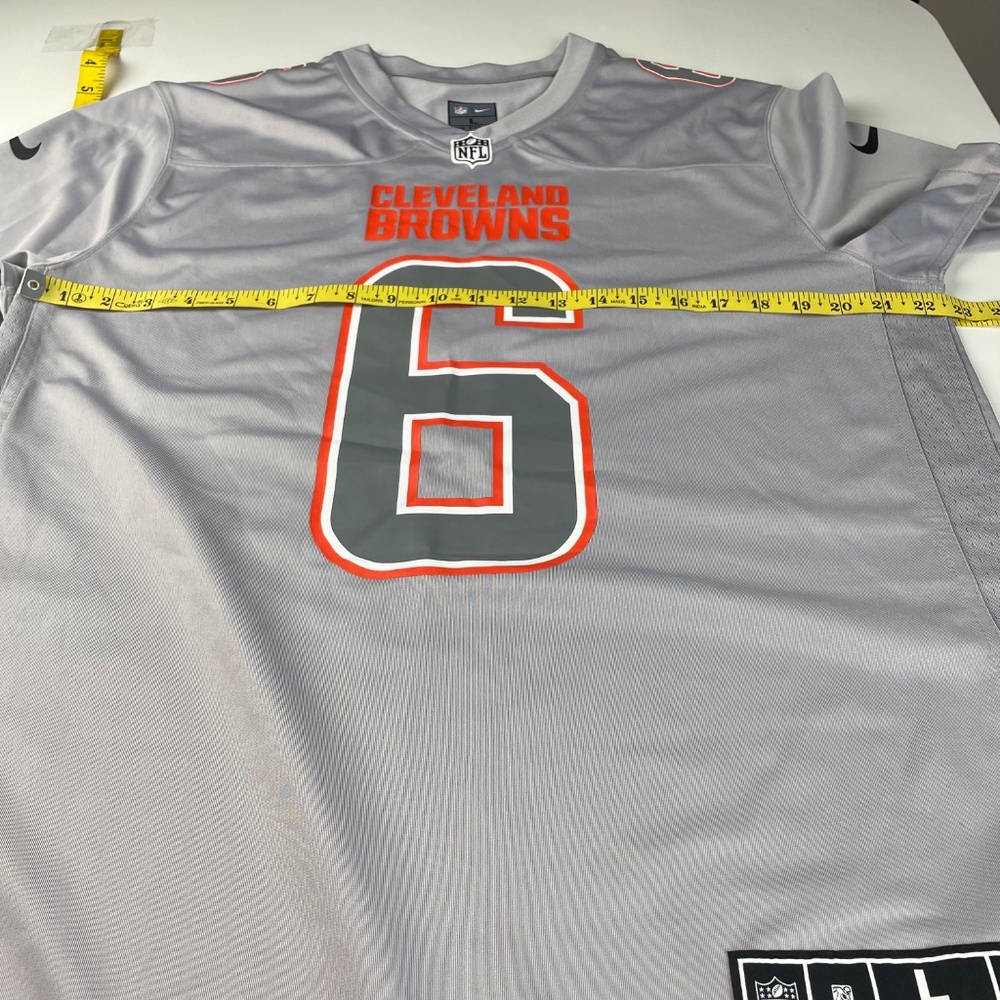 NFL Cleveland Browns Baker Mayfield #6 Alternate Game Large Gray Nike Jersey - Picture 11 of 12